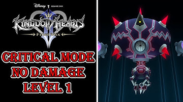 Kingdom Hearts 2 - Hostile Program Boss Fight - Critical Mode No Damage Level 1