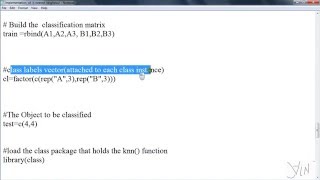 K nearest neighbour using R tool