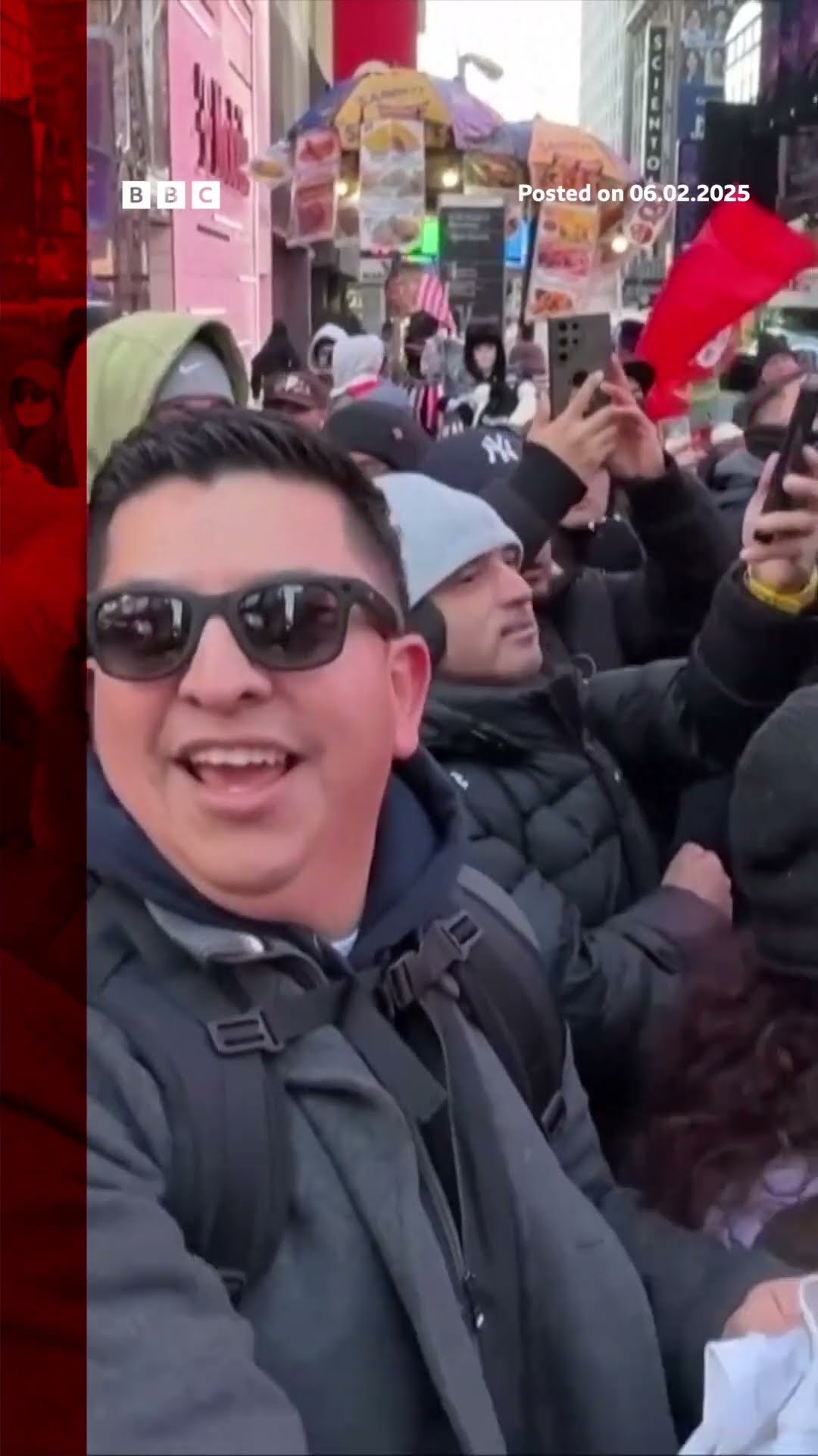 Cristiano Ronaldo statue unveiled in Times Square on footballer’s 40th birthday. #BBCNews