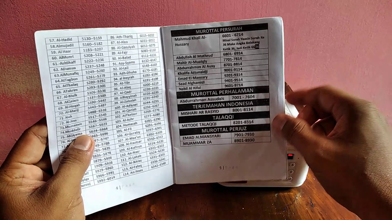 Buku Panduan Speaker Murottal Advance