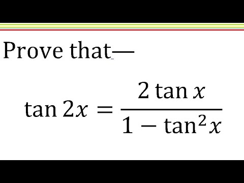 Tan2x 2tanx 1 Tan X Trigonometric Identity Solve Hindi Youtube Tan2x 2tanx 1 Tan X Trigonometric Identity Solve Hindi Youtube