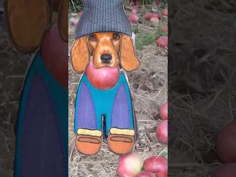 Бумажная собака с яблоком по схемам #модакнет #moducknet #нейросеть 🐶🍎🤖