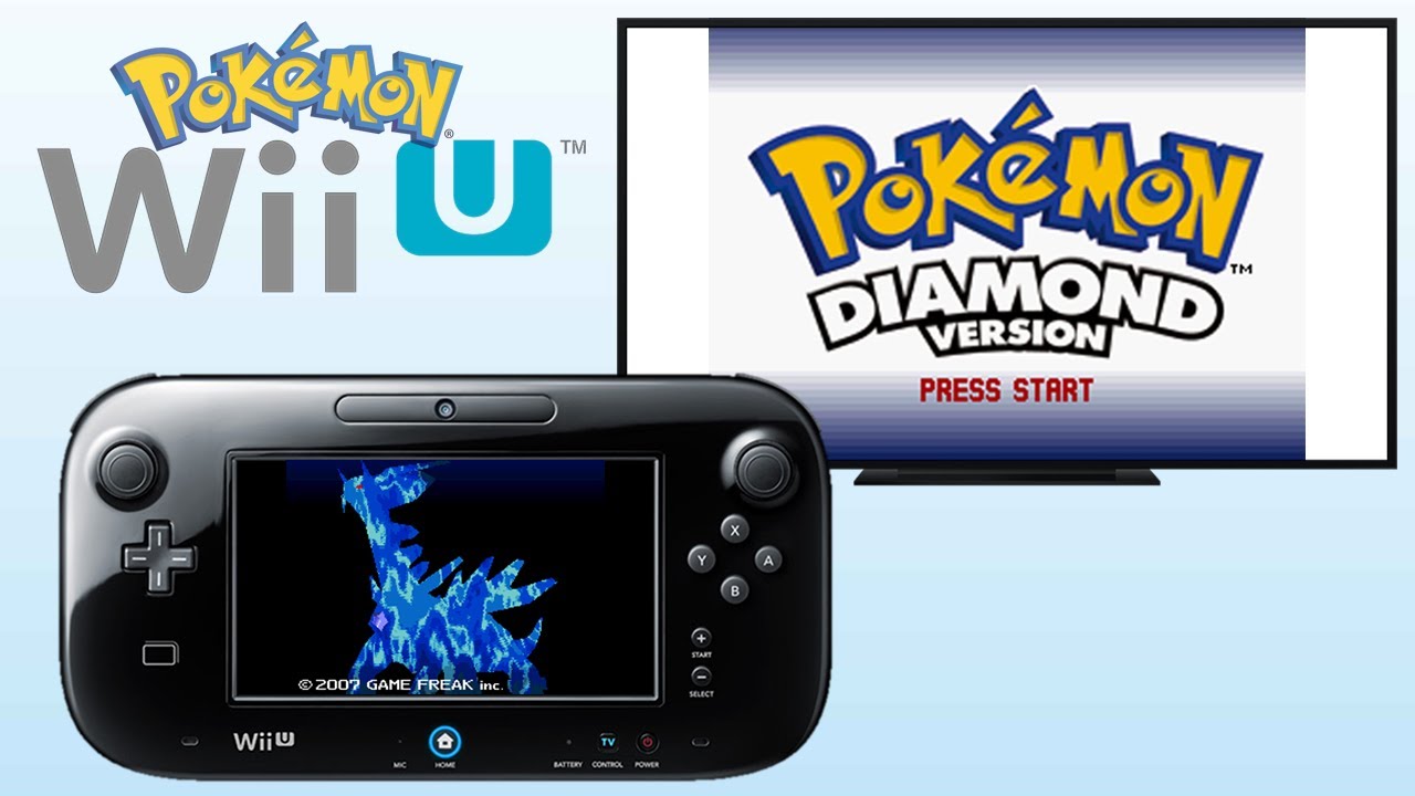 Playing Pokemon DS Games on the Wii U Diamond, Pearl, Heartgold, and  SoulSilver - but on a TV! 