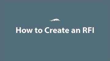 How to Create an RFI