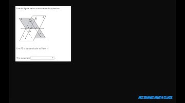 Use the figure with Planes and Lines to determine if each statement is true or false