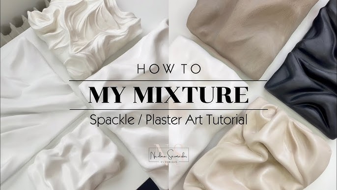 DIY Plaster of Paris 3D Textured Fabric Art - A Crafty Mix