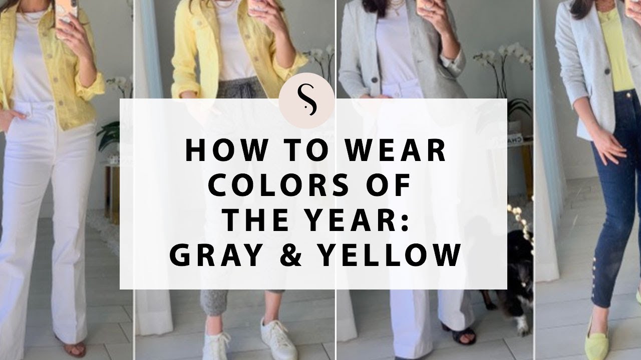 How to Wear Pantone Colors of the Year: Gray and Yellow