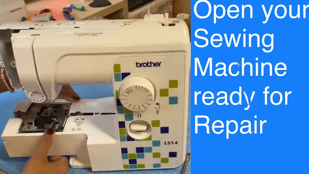 How to Remove the cover of a Brother sewing machine - LS14 HC14