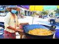 Famous Street Food MYANMAR 2021 - Burmese Fried Tofu in Yangon | တို့ဟူးကြော် (tofu kyaw)