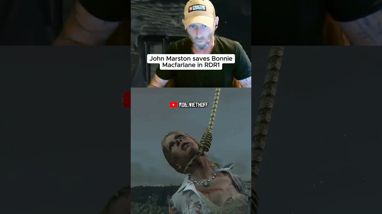 Джон Марстон спасает Бонни Макфарлейн в RDR1.