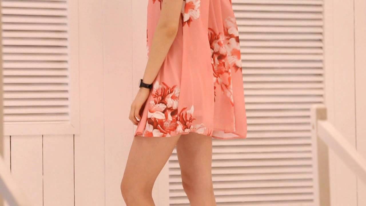 rosegal.com-Pink Lady Floral Dress