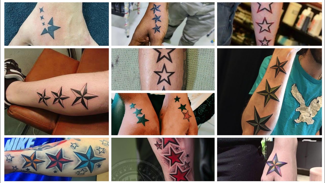 colourful star tattoo designs | star tattoo design | Star, image size:1280x720