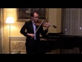 Capture de la vidéo Benjamin Baker, Violinist | Ysaÿe: Sonata No. 4, I. Allemande. Lento Maestoso