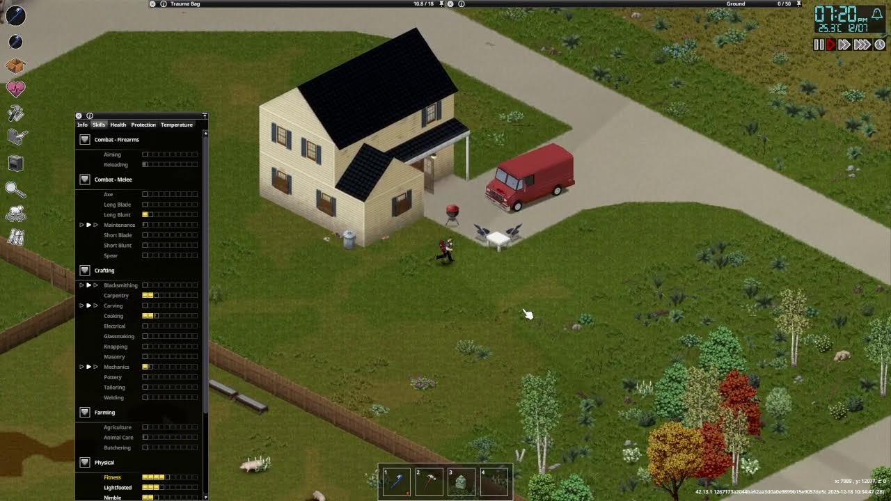 Project Zomboid new character build 42.13