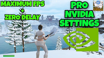 The *BEST* Nvidia 🔧Settings🔧 PRO PLAYERS Are Using ( 0 DELAY + MAXIMUM FPS)