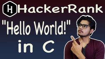"Hello World!" in C hackerrank solution | How to print Hello World in C  | Hindi |