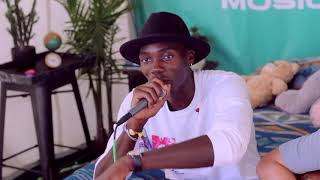 TOBi performs "City Blues" in bed backstage @ ACL 2019 | MyMusicRx