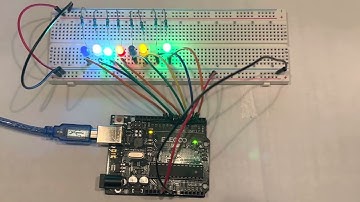 Binary Counter/Bit Shift Sketch - Arduino Uno