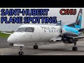 Ultimate plane spotting at montreal sainthubert airport yhu  sq h145 b732 saab 340 and more