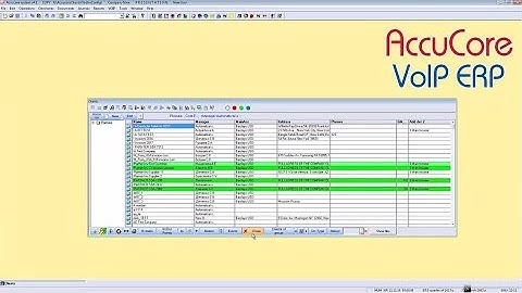 Accucore Telecom ERP system features - part 1