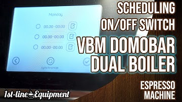 Scheduling Power On and Off Cycles on the VBM Domobar Dual Boiler Espresso Machine