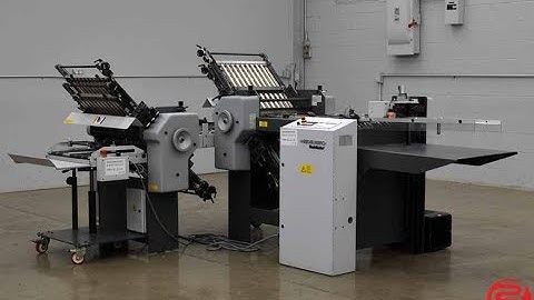 2008 Stahl B20 Pile Feed Paper Folder w/ Roll Away Delivery