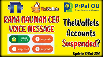TheWallets Accounts Suspended? | Rana Nauman Important Voice Message