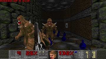 Doom II - Map 09 (The Pit) UV-Speed in 59.54