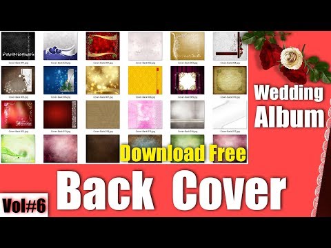 25+ Best Modern Wedding Album Back Cover PSD Templates 1 To 25 Vol#6