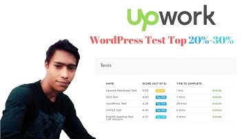 WordPress Test for Upwork Top 20% - 30%
