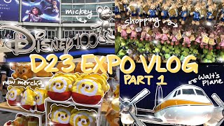 D23 EXPO VLOG PART 1 💫 | Walt's Plane, D23 Marketplace, Amazon Giveaway, Anaheim Disney Convention