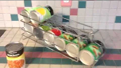 i10Direct™ FIFO Food Storage Can Organizer Rotate Rotation Canned Goods Pantry Cabinet Shelf