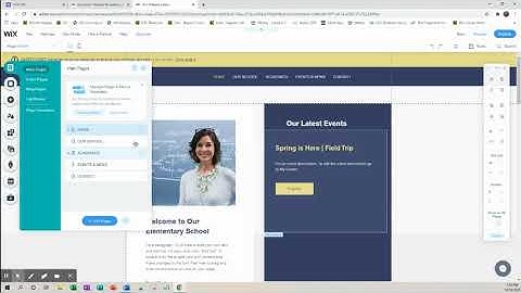 Deleting and Adding Pages on Wix