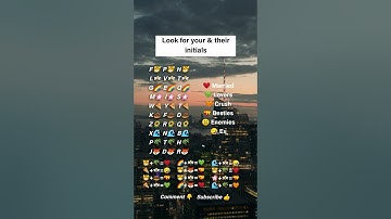 Look for your and their initials