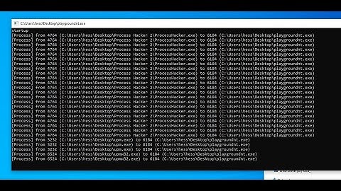 catch process handle opening