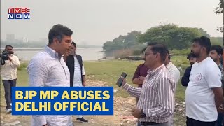 BJP MP Parvesh Verma Abuses Delhi Jal Board Official #shorts