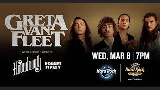 Greta Van Fleet Live at the Seminole Hard Rock and Casino in Hollywood, Florida (03/08/2023)