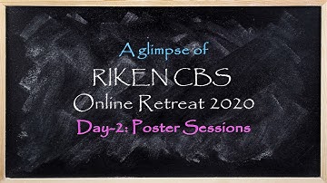 A glimpse of RIKEN CBS Online Retreat 2020