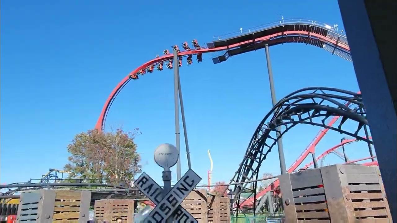 Six Flags Great America Fright Fest Halloween Train POV YouTube