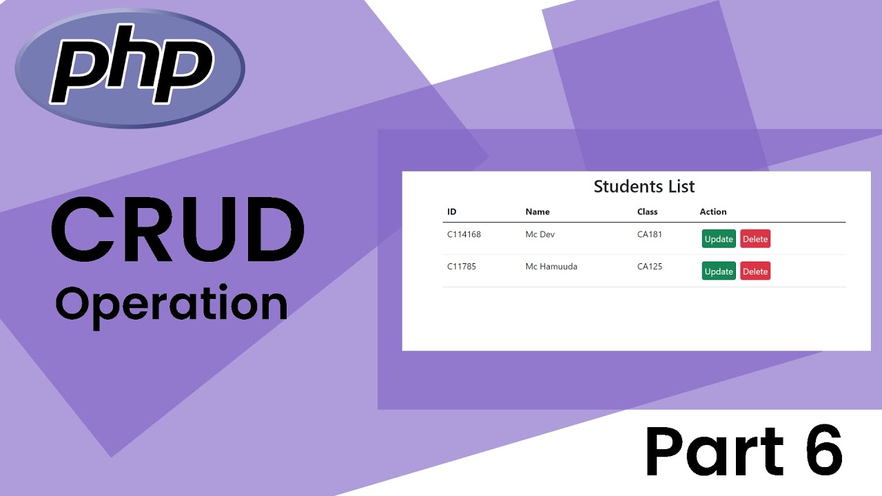 Delete Data In MySQL Database | CRUD Operation | Part 6 - YouTube