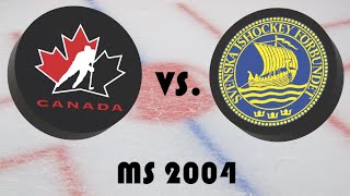 Mistrovství světa v hokeji 2004 - Finále - Kanada - Švédsko