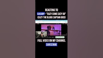 Cassidy - EAZY THE BLOCK CAPTAIN DISS TRACK! "Eazy Come Eazy Go" REACTION #shorts