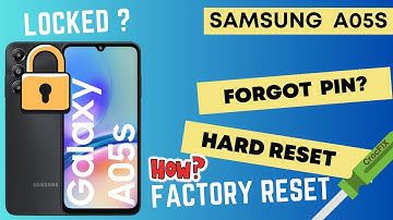 Samsung A05S / Remove Screen Lock / Unlock / Factory Reset / Hard Reset