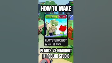 HOW TO MAKE PLANTS VS BRAINROTS IN ROBLOX STUDIO (FULL TUTORIAL!)