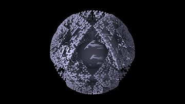 Spherical transformation of octahedral fractal