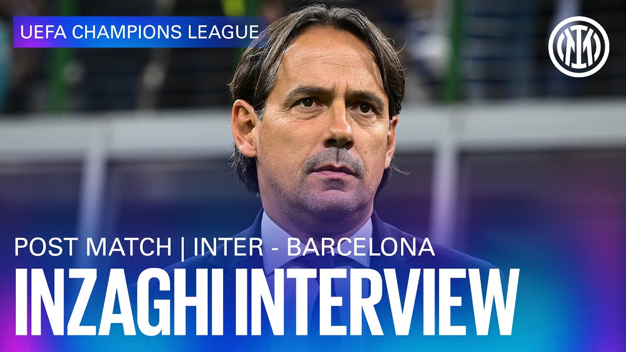 Inter Interview INTER 1-0 BARCELONA | SIMONE INZAGHI INTERVIEW ποΈβ«π΅ - YouTube