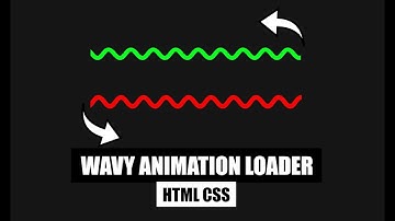 Wave Animation Loader CSS | How to make Wavy Preloader in CSS?