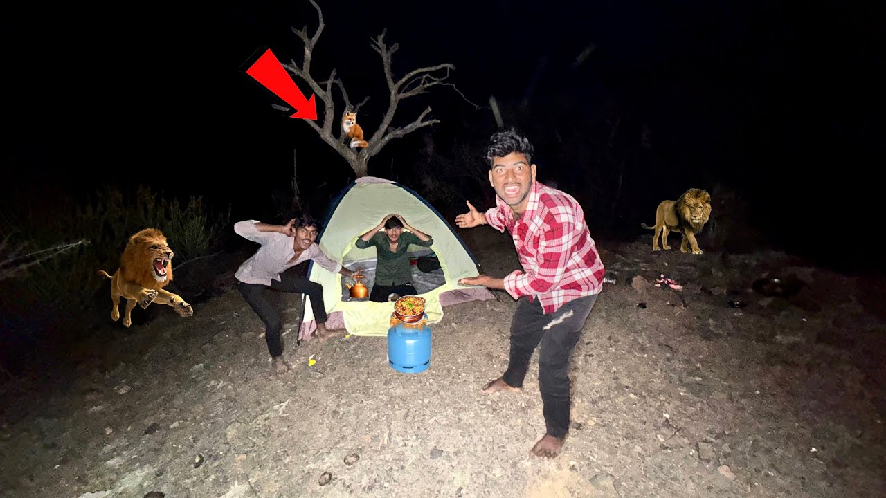 DANGEROUS FOREST OVERNIGHT SURVIVAL CHALLENGE ☠️