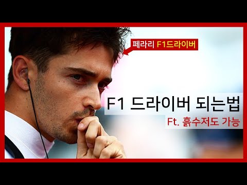 F1드라이버 되는 경로, 비용(ft. 흙수저 가능)