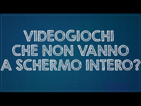 Video: Come Giocare Ai Vecchi Giochi In Modalità A Schermo Intero